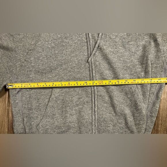 The Kooples Cashmere/Wool  Jacket Hoodie Gray Designer Zipped $495 MSRP NWT - Picture 5 of 10